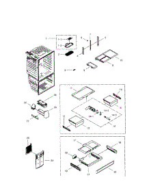 Refrigerator parts for Samsung Refrigerator RFG297HDRS/XAA-01 from AppliancePartsPros.com