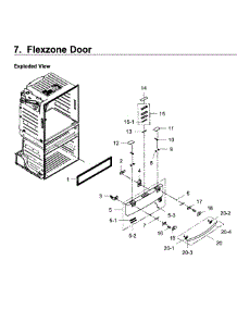 Flexzone Door parts for Samsung Refrigerator RF4267HARS/XAA-03 from AppliancePartsPros.com