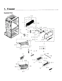 Freezer parts for Samsung Refrigerator RF4267HARS/XAA-03 from AppliancePartsPros.com