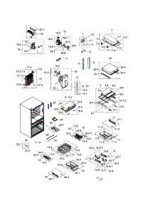 Refrigerator parts for Samsung Refrigerator RF24FSEDBSR/AA-03 from AppliancePartsPros.com