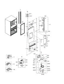 Refrigerator Door L parts for Samsung Refrigerator RF24FSEDBSR/AA-03 from AppliancePartsPros.com