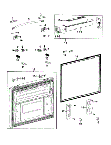 Freezer Door parts for Samsung Refrigerator RFG293HARS/XAA-01 from AppliancePartsPros.com