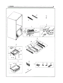 Freezer parts for Samsung Refrigerator RF220NCTAWW/AA-02 from AppliancePartsPros.com