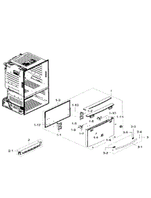 Freezer Door parts for Samsung Refrigerator RF23HTEDBSR/AA-05 from AppliancePartsPros.com