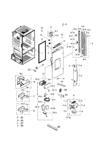Fridge Left Door parts for Samsung Refrigerator RF263TEAESR/AA-00 from AppliancePartsPros.com