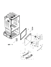 Freezer Door parts for Samsung Refrigerator RF263TEAESR/AA-00 from AppliancePartsPros.com