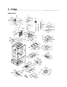 Fridge parts for Samsung Refrigerator RF265BEAESG/AA-00 from AppliancePartsPros.com