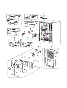 Refrigerator Assy parts for Samsung Refrigerator RB195ACWP/XAA-00 from AppliancePartsPros.com