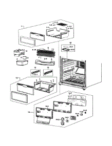 Freezer Assy parts for Samsung Refrigerator RB195ACWP/XAA-00 from AppliancePartsPros.com