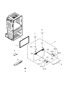 Freezer Door parts for Samsung Refrigerator RF25HMEDBWW/AA-01 from AppliancePartsPros.com