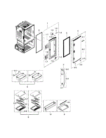 Refrigerator Door R parts for Samsung Refrigerator RF30HDEDTSR/AA-03 from AppliancePartsPros.com