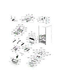Freezer parts for Samsung Refrigerator RFG237AAWP/XAA-05 from AppliancePartsPros.com