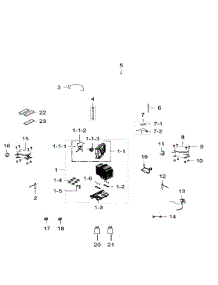 Cycle parts for Samsung Refrigerator RF34H9960S4/AA-03 from AppliancePartsPros.com