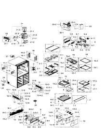 Fridge parts for Samsung Refrigerator RF34H9960S4/AA-03 from AppliancePartsPros.com
