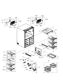Freezer parts for Samsung Refrigerator RF34H9960S4/AA-03 from AppliancePartsPros.com