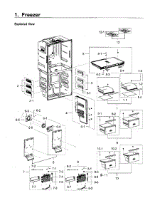 Freezer parts for Samsung Refrigerator RF22M9581SG/AA-00 from AppliancePartsPros.com