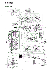 Fridge parts for Samsung Refrigerator RF22M9581SG/AA-00 from AppliancePartsPros.com
