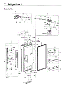 Fridge Door Lt parts for Samsung Refrigerator RF22M9581SG/AA-00 from AppliancePartsPros.com