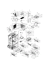 Fridge parts for Samsung Refrigerator RF23HTEDBSR/AA-01 from AppliancePartsPros.com