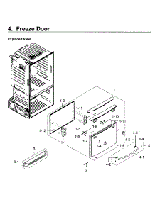 Freezer Door parts for Samsung Refrigerator RF23HCEDBWW/AA-08 from AppliancePartsPros.com