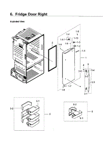 Fridge Door Rt parts for Samsung Refrigerator RF23HCEDBWW/AA-08 from AppliancePartsPros.com