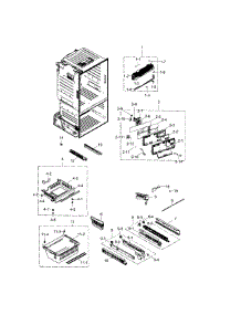 Freezer parts for Samsung Refrigerator RF263BEAEWW/AA-02 from AppliancePartsPros.com