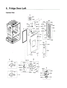 Fridge Door Lt parts for Samsung Refrigerator RF23HCEDBWW/AA-11 from AppliancePartsPros.com