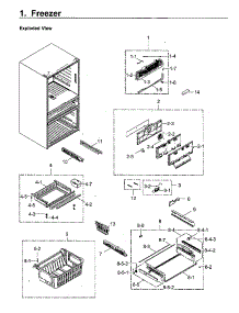 Freezer parts for Samsung Refrigerator RF23M8090SR/AA-00 from AppliancePartsPros.com