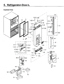 Fridge Door Lt parts for Samsung Refrigerator RF23M8090SR/AA-00 from AppliancePartsPros.com