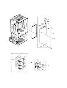 Door R parts for Samsung Refrigerator RF263TEAEWW/AA-01 from AppliancePartsPros.com