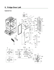 Fridge Door Lt parts for Samsung Refrigerator RF23HCEDBWW/AA-10 from AppliancePartsPros.com