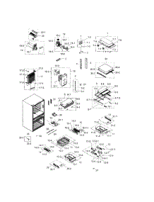Refrigerator parts for Samsung Refrigerator RF23HSESBSR/AA-00 from AppliancePartsPros.com