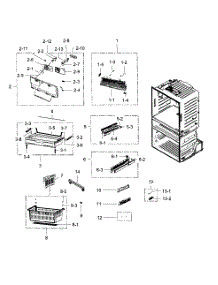Freezer parts for Samsung Refrigerator RF4287HARS/XAA-03 from AppliancePartsPros.com