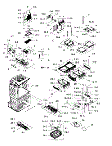 Refrigerator parts for Samsung Refrigerator RF4287HARS/XAA-03 from AppliancePartsPros.com