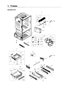 Freezer parts for Samsung Refrigerator RF263BEAEWW/AA-04 from AppliancePartsPros.com