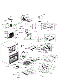 Fridge parts for Samsung Refrigerator RF31FMEDBWW/AA-04 from AppliancePartsPros.com