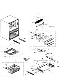 Freezer parts for Samsung Refrigerator RF31FMEDBWW/AA-04 from AppliancePartsPros.com