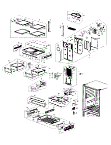 Refrig Asy parts for Samsung Refrigerator RF266AEWP/XAA-00 from AppliancePartsPros.com