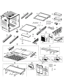 Fridge parts for Samsung Refrigerator RF260BEAESR/AA-02 from AppliancePartsPros.com
