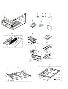 Freezer parts for Samsung Refrigerator RF260BEAESR/AA-02 from AppliancePartsPros.com