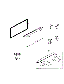 Door Freezer parts for Samsung Refrigerator RF260BEAESR/AA-02 from AppliancePartsPros.com