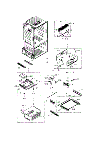 Freezer parts for Samsung Refrigerator RF323TEDBBC/AA-03 from AppliancePartsPros.com