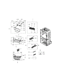 Freezer parts for Samsung Refrigerator RF4287HABP/XAA-00 from AppliancePartsPros.com