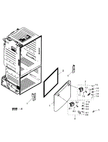 Freezer Door parts for Samsung Refrigerator RF263TEAESG/AA-00 from AppliancePartsPros.com