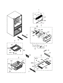 Freezer parts for Samsung Refrigerator RF31FMESBSR/AA-01 from AppliancePartsPros.com