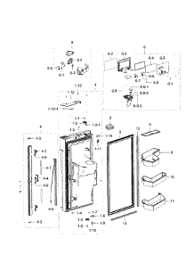 Door Lt-Fridge parts for Samsung Refrigerator RF32FMQDBSR/AA-00 from AppliancePartsPros.com