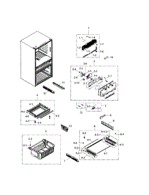 Freezer parts for Samsung Refrigerator RF31FMESBSR/AA-04 from AppliancePartsPros.com