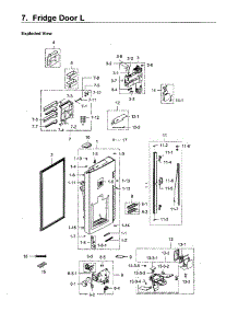 Fridge Door Lt parts for Samsung Refrigerator RF24J9960S4/AA-04 from AppliancePartsPros.com