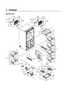 Freezer parts for Samsung Refrigerator RF24J9960S4/AA-04 from AppliancePartsPros.com