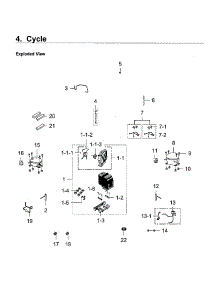 Compressor parts for Samsung Refrigerator RF24J9960S4/AA-04 from AppliancePartsPros.com